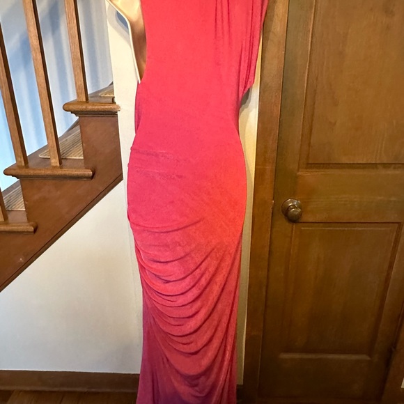 Anthropologie Misha ruched maxi gown . Size L.New w/ tags - Picture 9 of 11